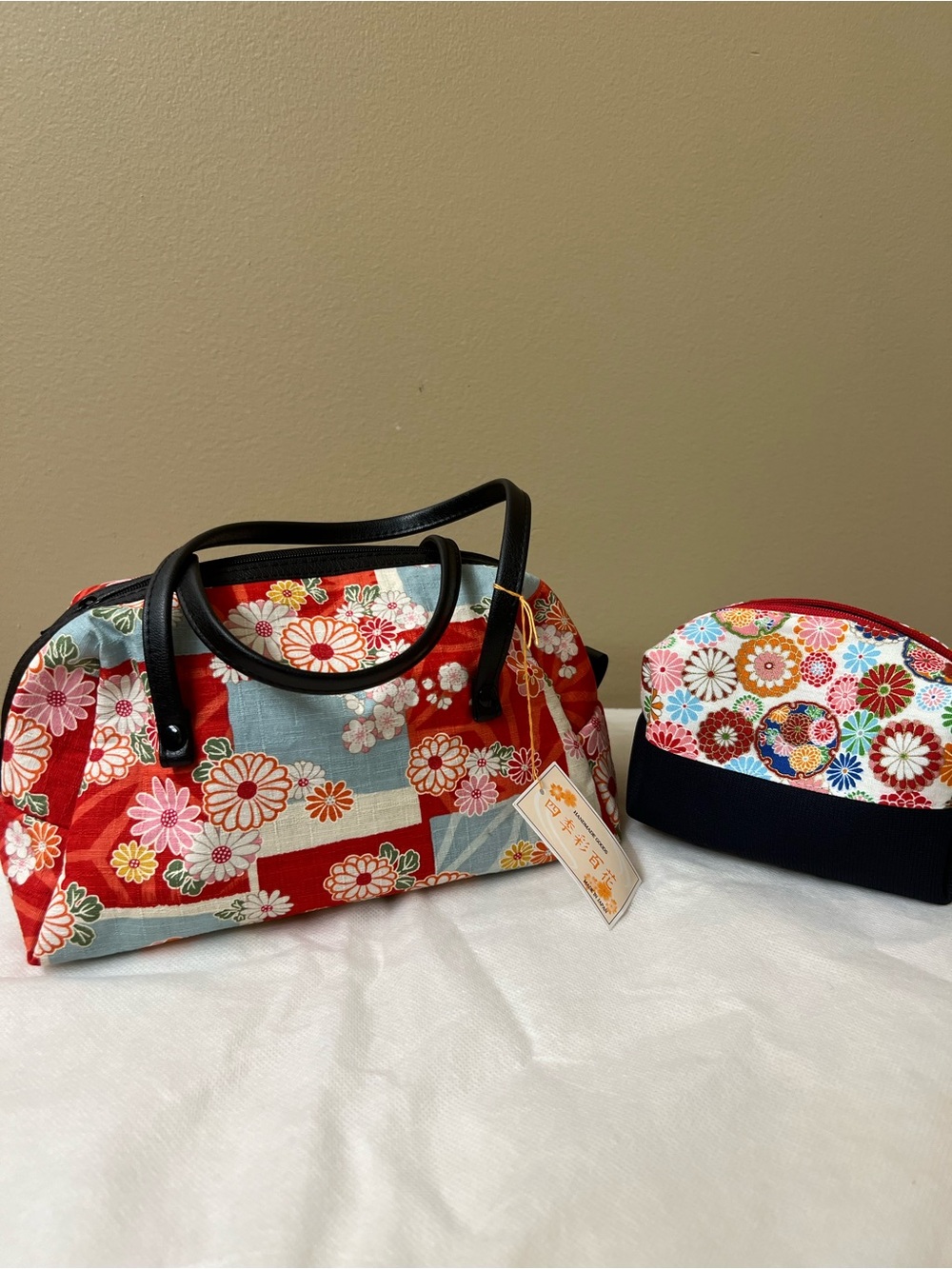 Handmade goods bundle of 2 Japanese Bag NWT